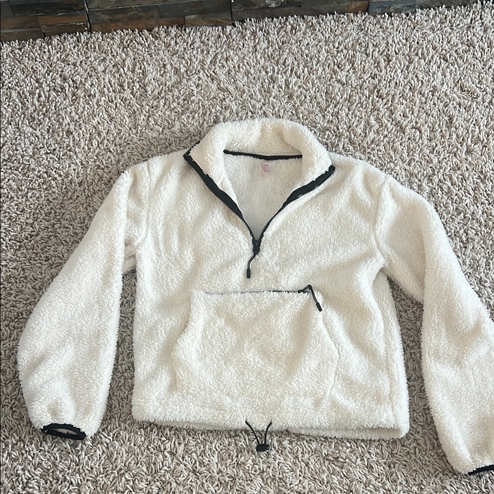 Cozy White Fuzzy Jacket